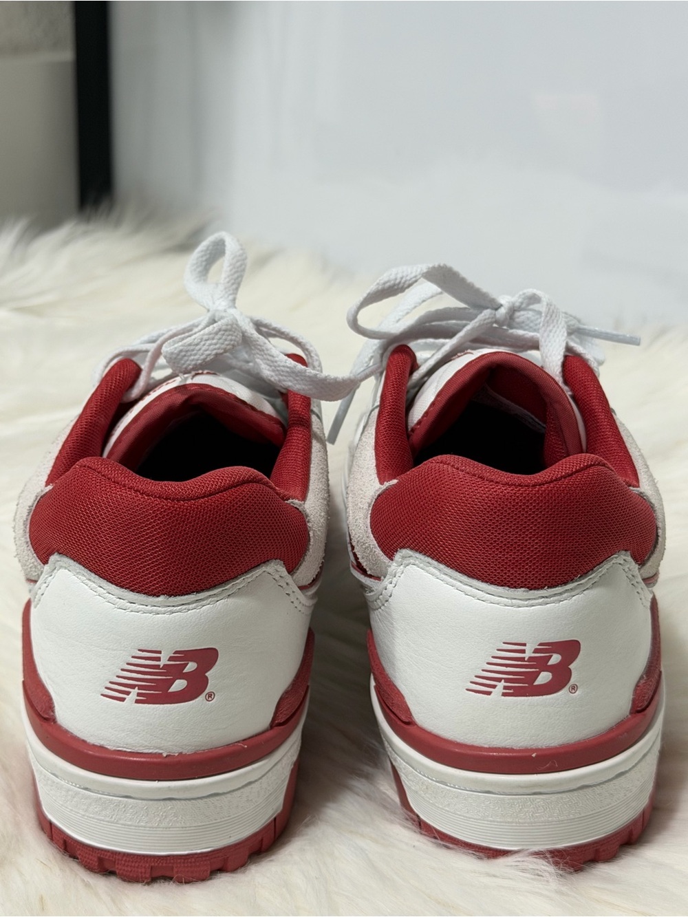 Unisex Retro New Balance 550 low-tops in a White/Terracotta Women’s 9.5 - Picture 5 of 13
